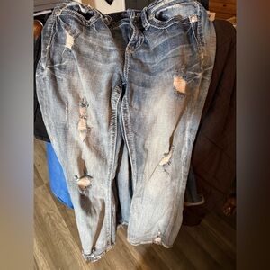 Miss Me Black and Blue Denim Jeans